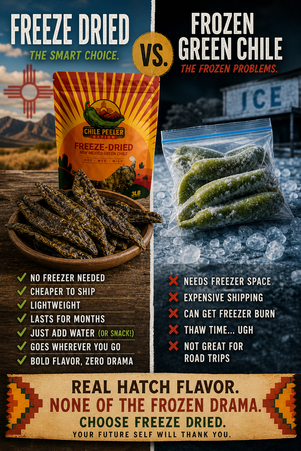 Freeze Dried vs Frozen Green Chile: Which Is Better?
